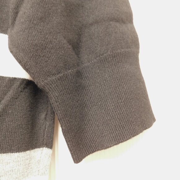LIZ CLAIBORNE Career Black Multicolor Color Block Soft Turtleneck Sweater PM - Picture 5 of 7